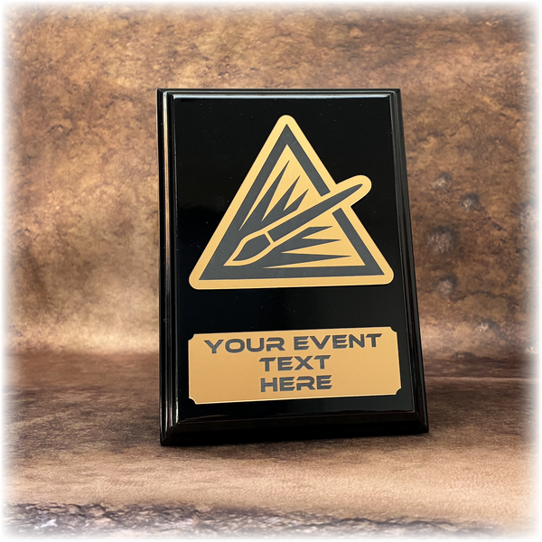 Black Wood Plaque Award