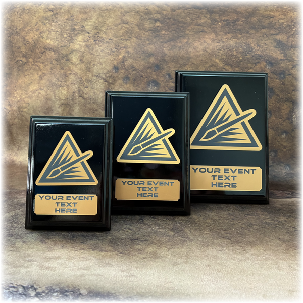 Black Wood Plaque Award