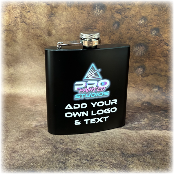 Satin Black 6oz Hip Flask