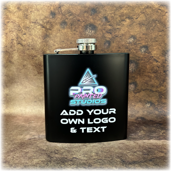 Satin Black 6oz Hip Flask